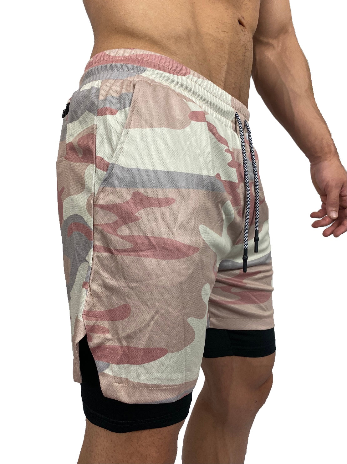 Compression shorts Pink Camo