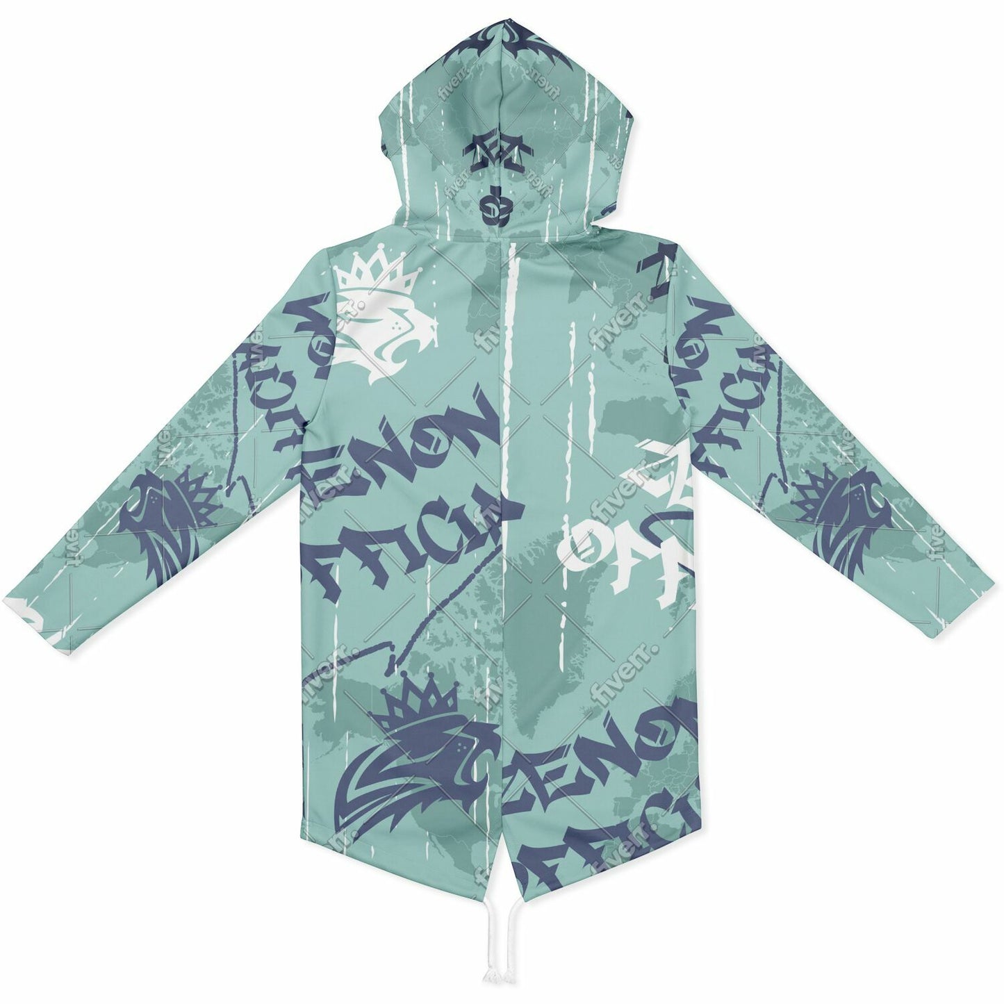 Zenon Heavyweight Elongated Hoodie - AOP