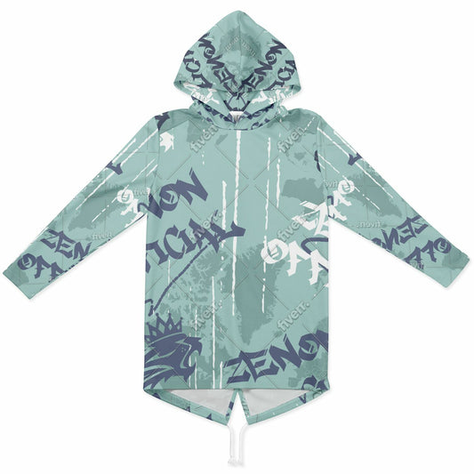 Zenon Heavyweight Elongated Hoodie - AOP