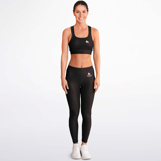 Zenon Black Padded Sports Bra & Leggings