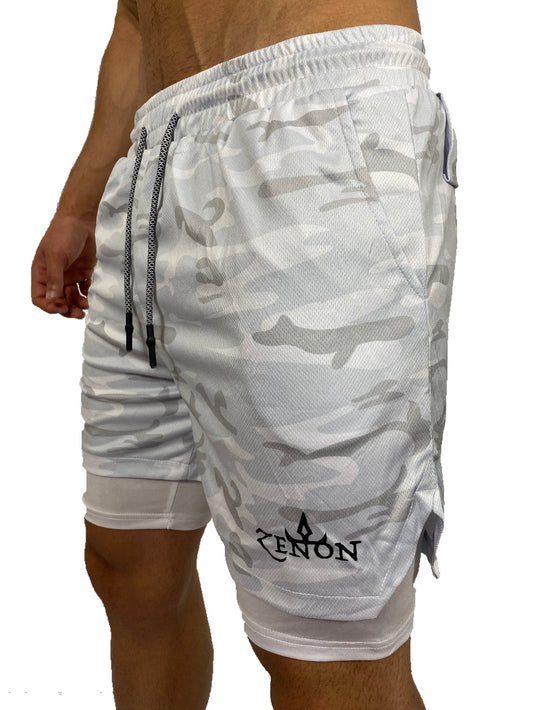Compression Shorts White Camo