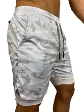 Load image into Gallery viewer, Compression Shorts White Camo
